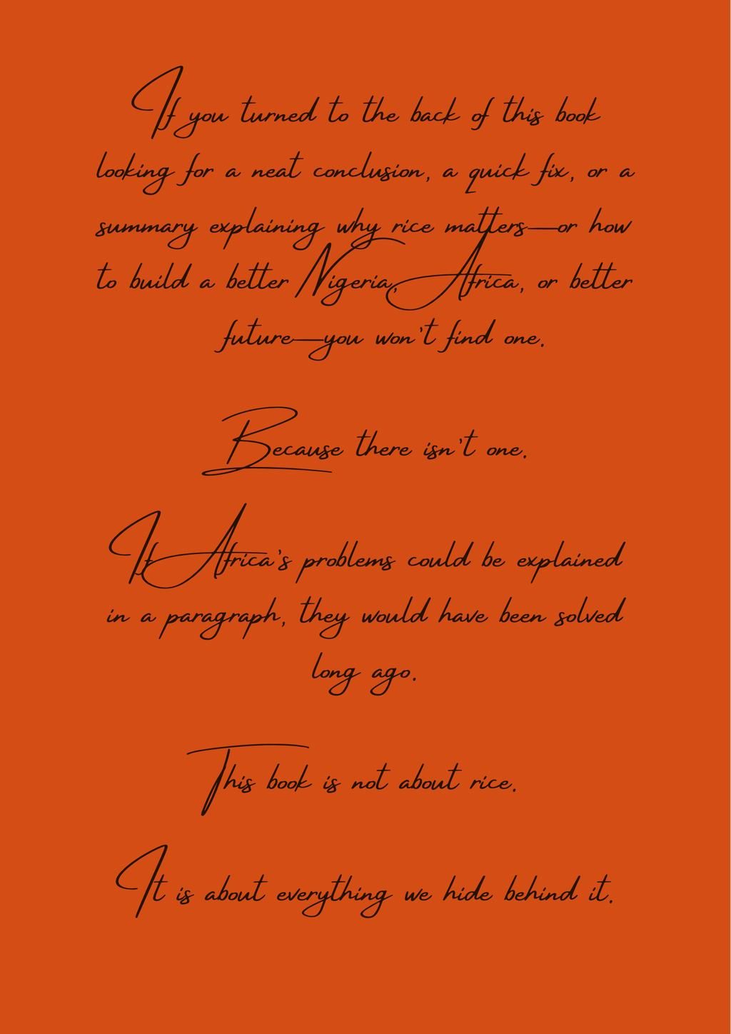 This Is Not About Rice Paperback
